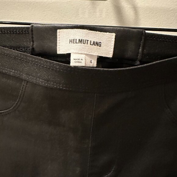 Helmut Lang Leather Leggings, Size 4 - Picture 4 of 4